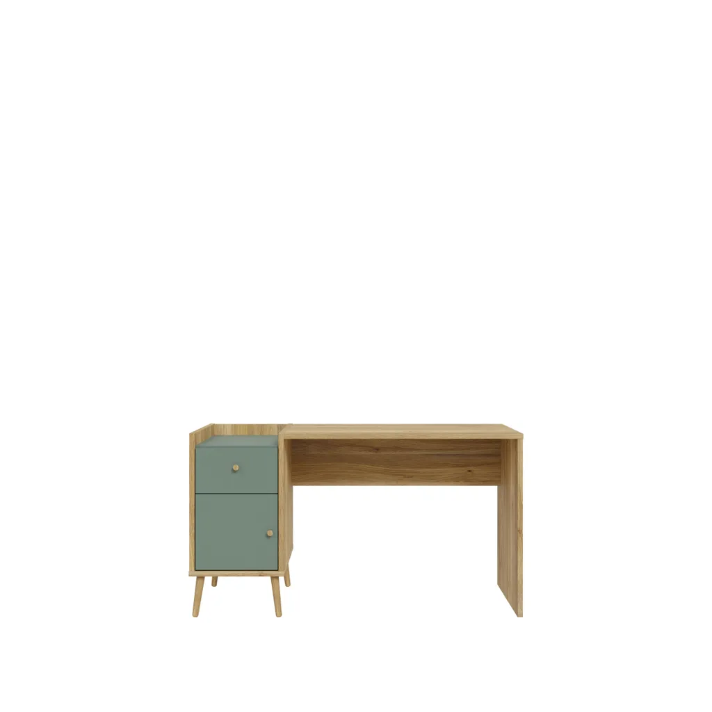 Table de bureau design scandinave bois clair 140cm Whenua