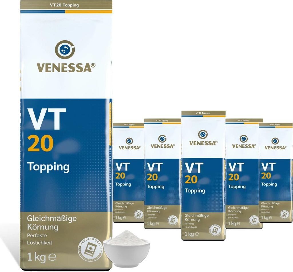 VENESSA VT 20 Topping 5 x 1kg Magermilchpulver 20% Produktbild 