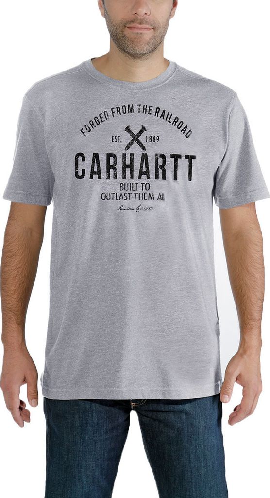 Carhartt Herren T-Shirt Outlast Graphic , Heather Grau, S