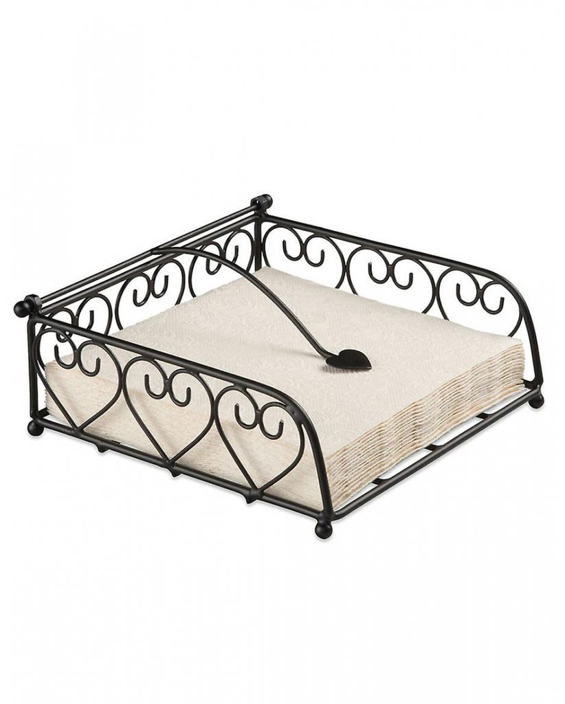 Servietten Halter mit Herz Design Verzierung