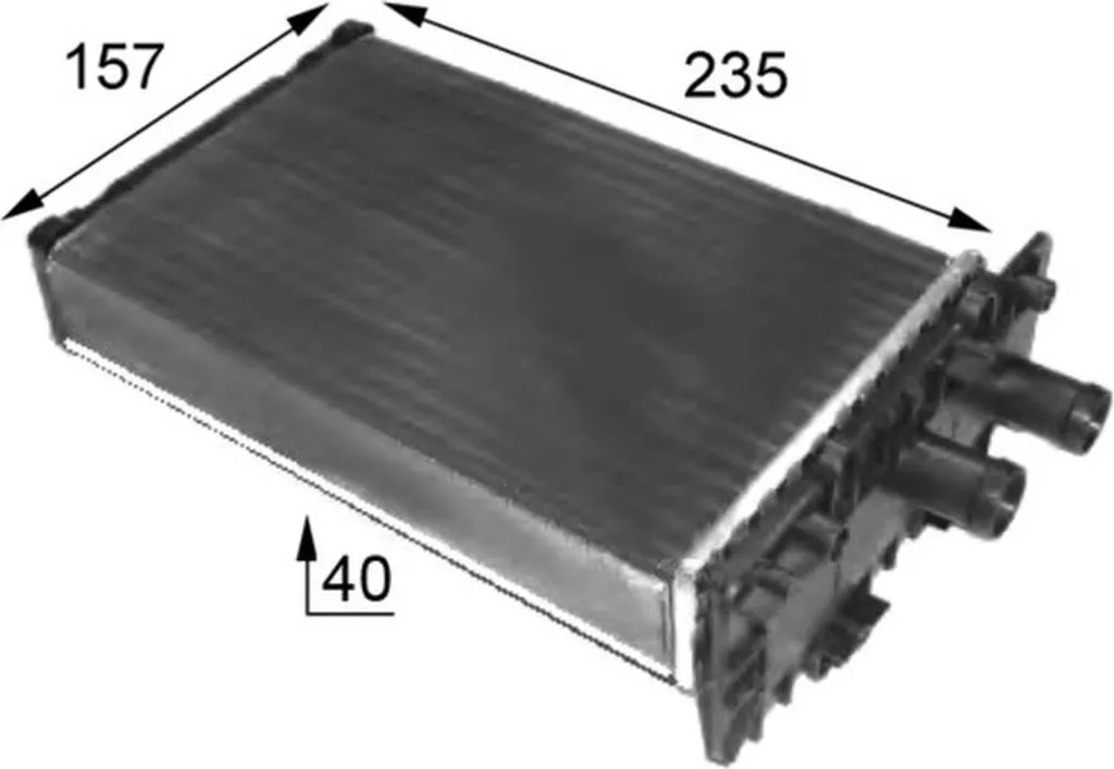 Radiateur de chauffage habitacle MAHLE AH 48 000S échangeur thermique