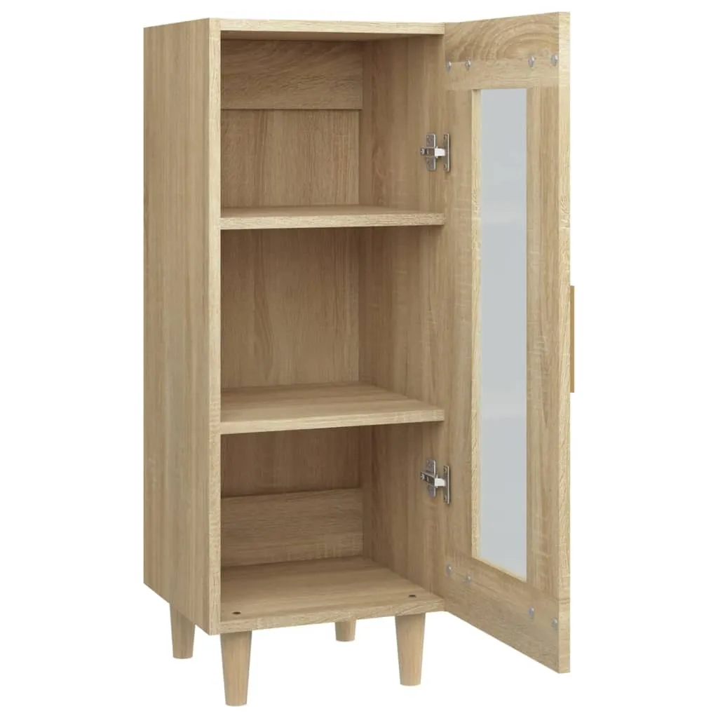 VidaXL Credenza Rovere Sonoma 34,5x34x90 cm | Mobiletto Salvaspazio Casa - 9