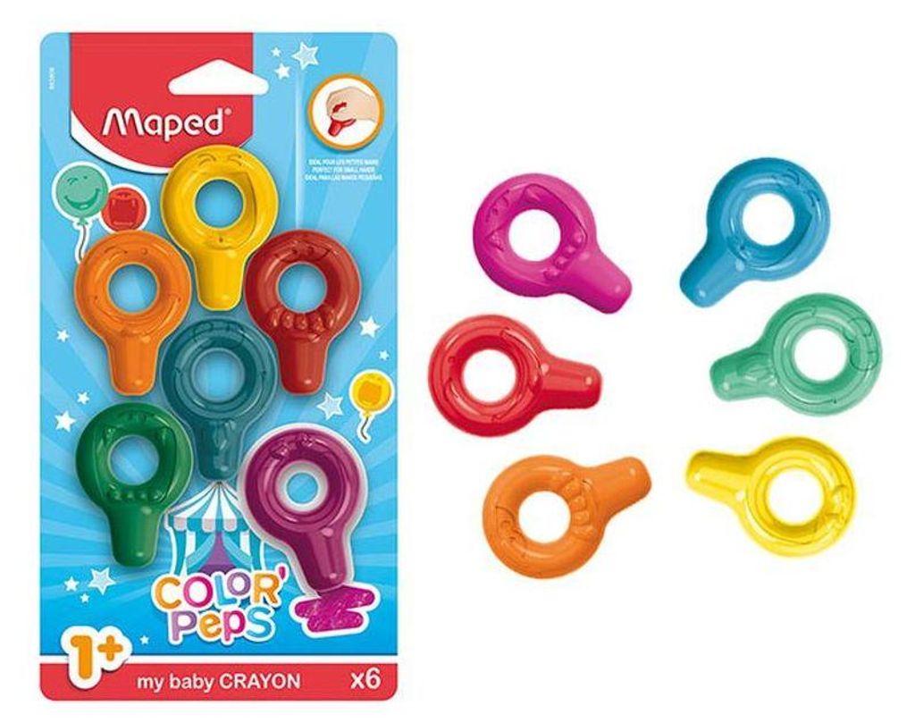 maped 863806 6 maped COLOR'PEPS Wachsmalkreiden Image du produit 