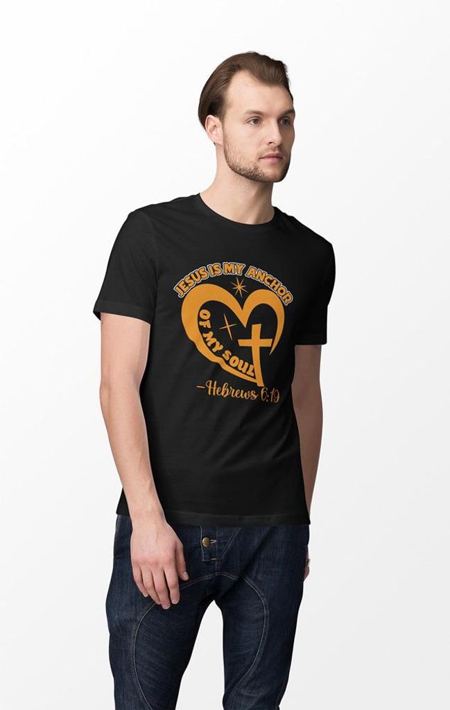 D&B Uni Polo ST00185 Jesus Schwarz-Größe 5XL