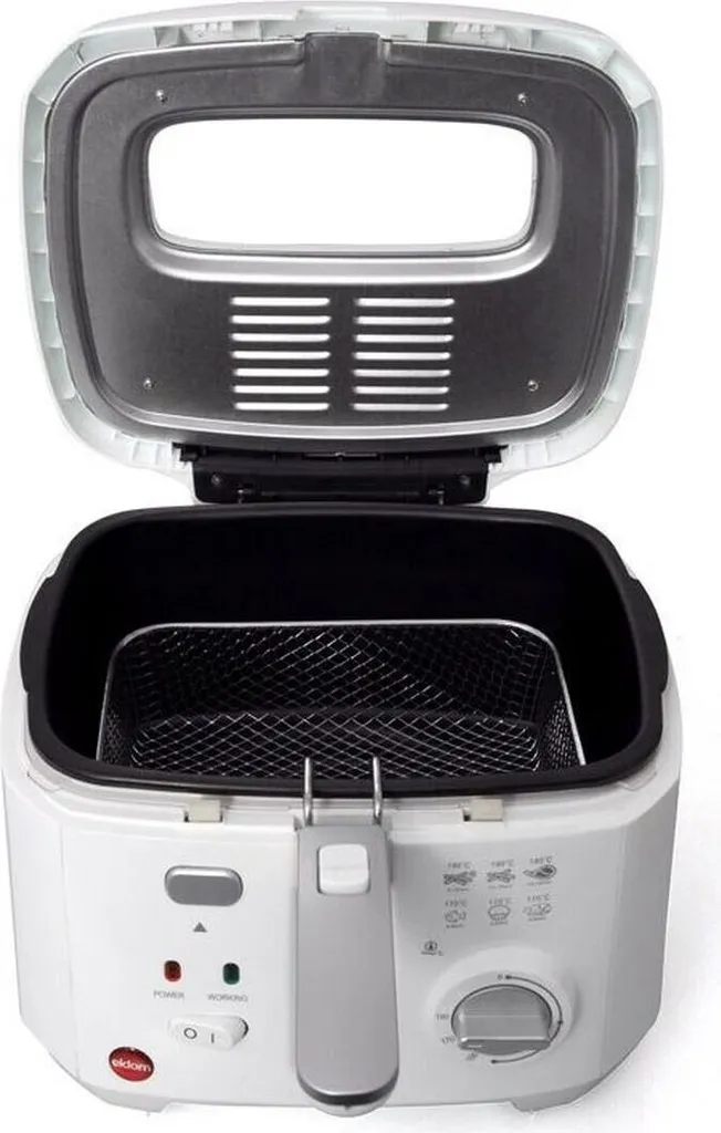 Eldom FR18 Freet Friteuse Classique 2,5L Grise et Blanche réglable