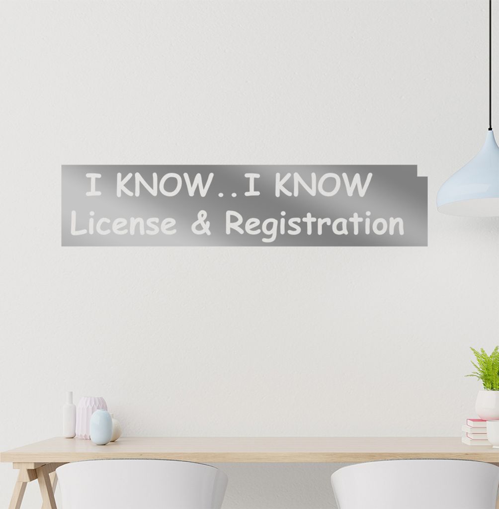 I know, Iknow ... Wandtattoo in 6 Größen - Wandaufkleber Wall Sticker - Dekoration, Küche, Wohnzimmer, Schlafzimmer, Badezimmer