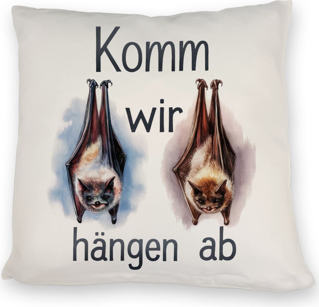 Fledermäuse - Komm, wir hängen ab Kissen