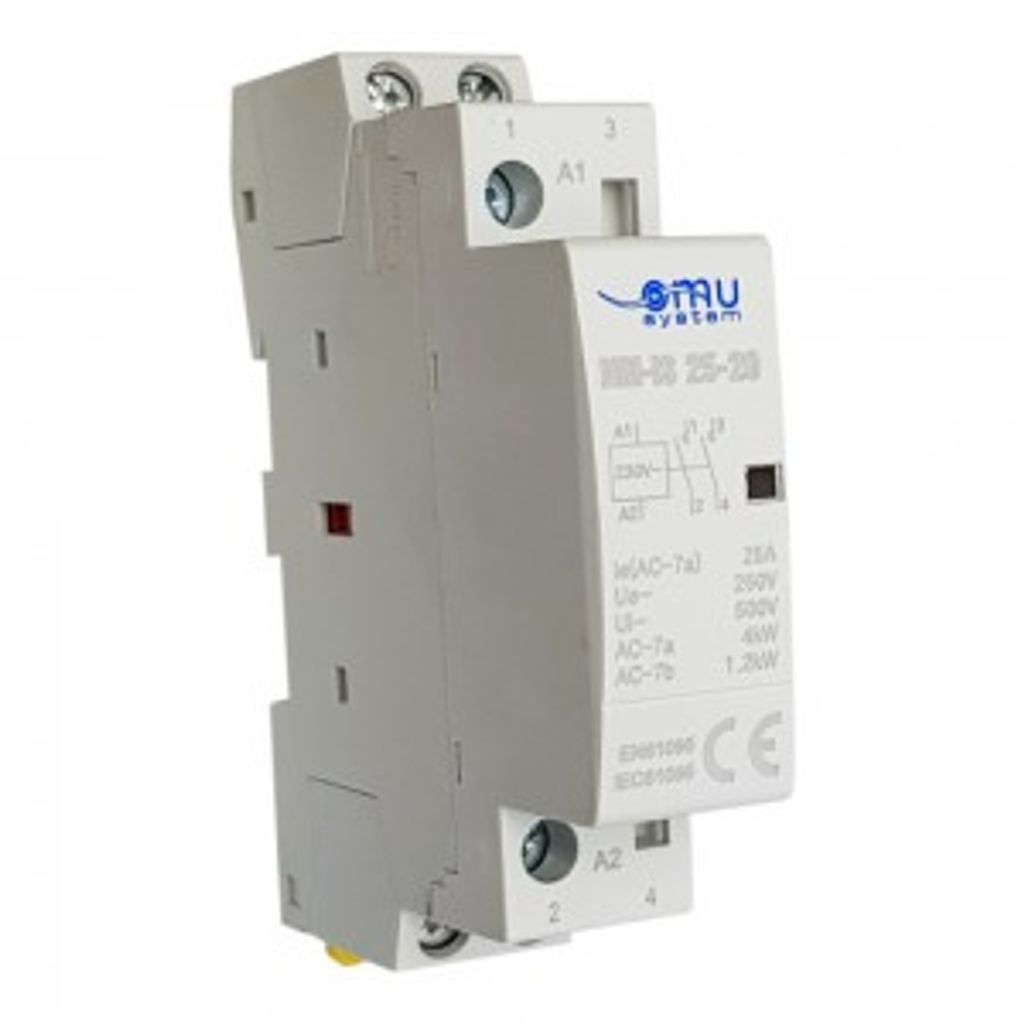 Modular Leistungsschütz Schütz 25A 1,2kW 230V AC 2NO 35mm DIN Montage XBS