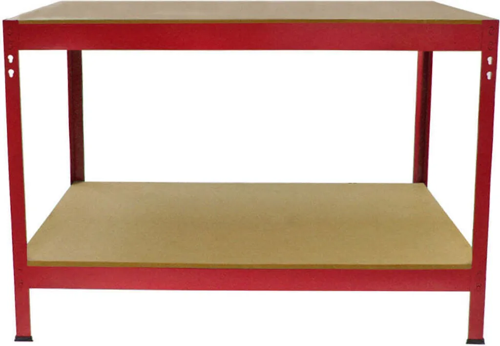 Établi Stable 120cm Rouge : Fini le Désordre dans votre Atelier