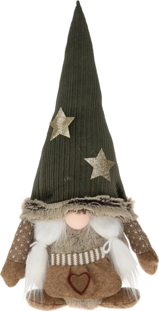 Statue Gnome de Noël 45 cm - Peluche Tomte scandinave de table