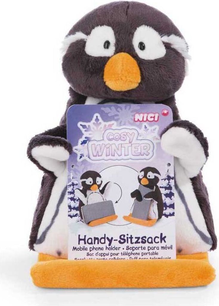 Nici Handy-sack Pinguin Stas Teddy 19x14x18 Cm Gelb Gelb One Size