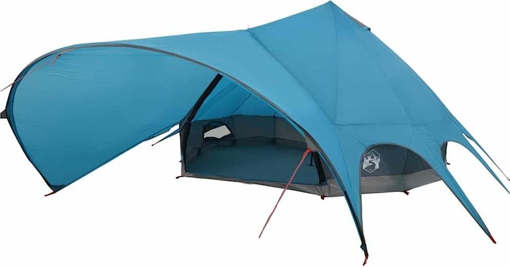 vidaXL Teepee Zelt für 9 Personen Blau und Grau 502 x 502 x 297 cm