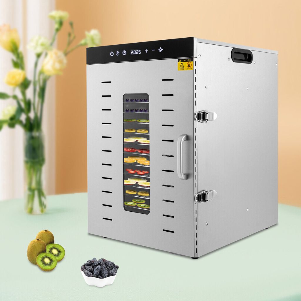 GreenBlue Dörrautomat GB195 250,00 W, Plz-, Gemüse- Und Obsttrockner