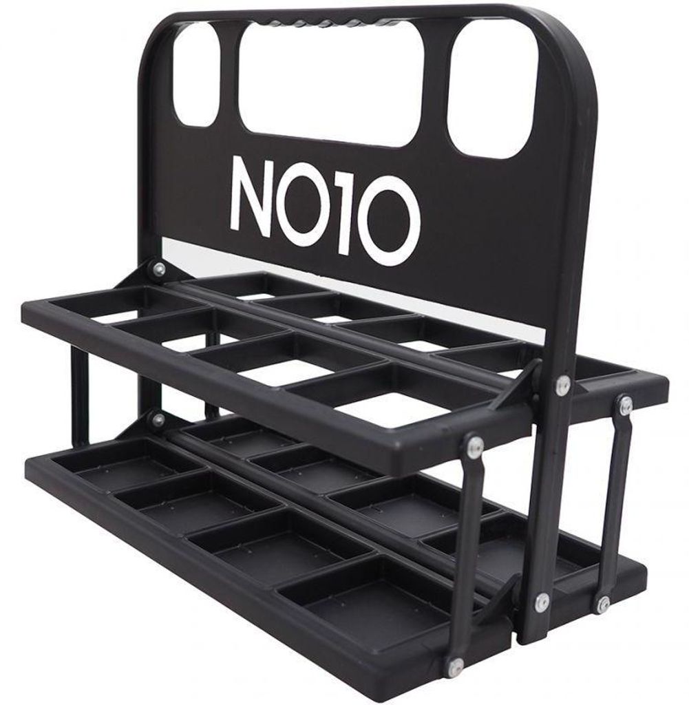 NO10 - Flaschenhalterung PP11070 (Einheitsgröße) (Schwarz)