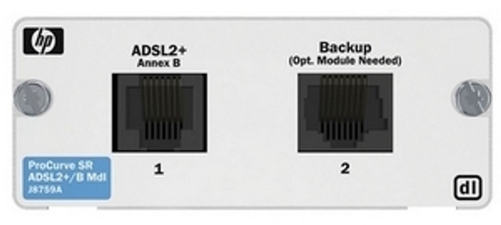 Hewlett Packard Enterprise 1-port ADSL2+ Annex B, Verkabelt, 81,3 x 118,1 x 33 mm, 80 g
