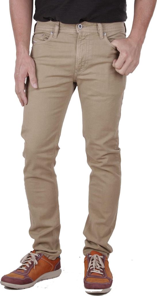 Diesel Thavar-XP-R R99S6 Herren Jeans Hose Slim Skinny Beige