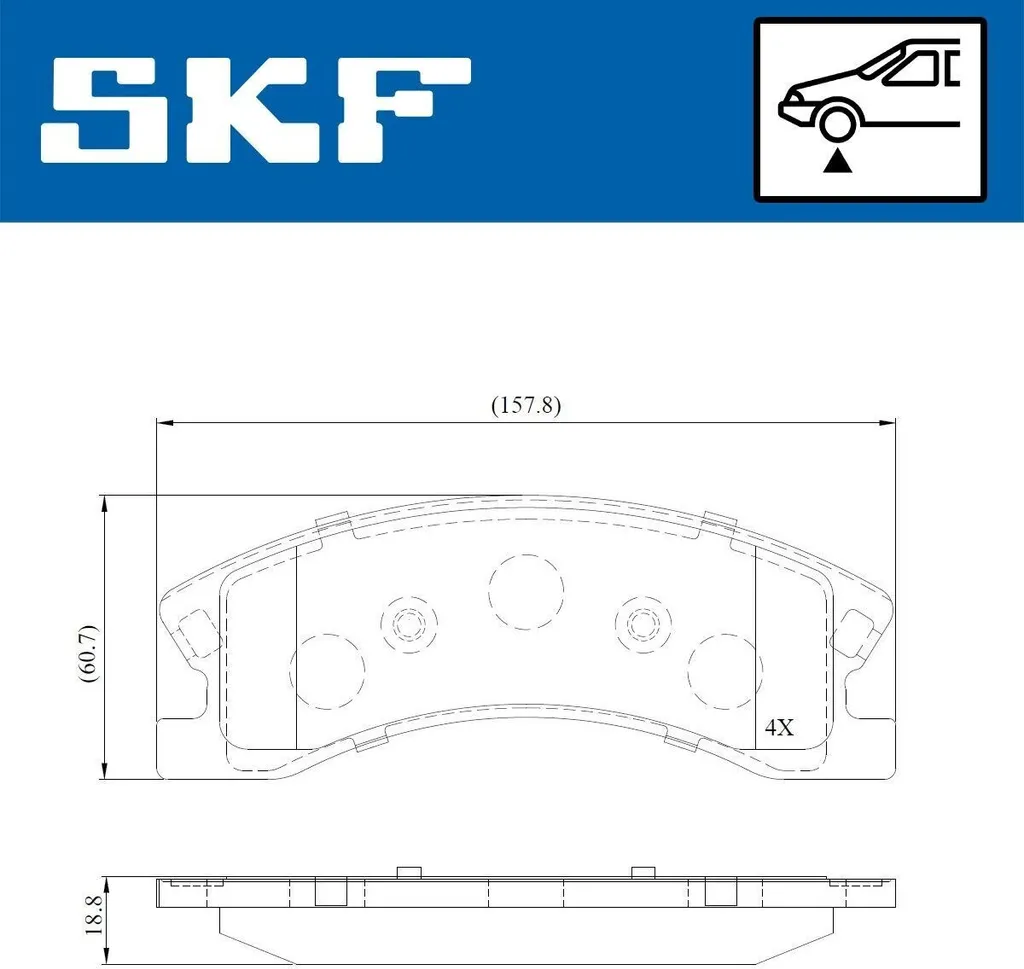 Stop aux bruits de freinage : Plaquettes SKF Jeep Grand Cherokee II WJ