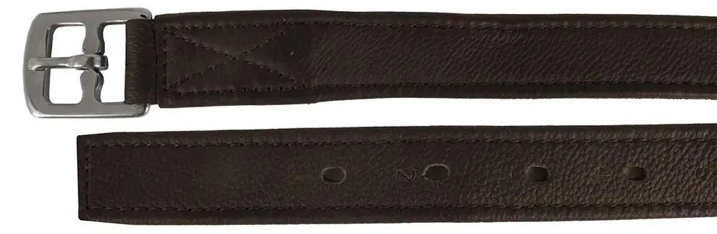 Étrivières en Cuir Marron 135 cm Nylon Core Horka pour Selle Mixte
