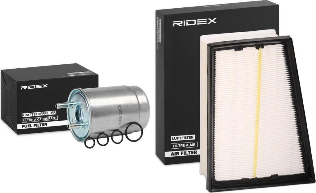 RIDEX Filterset Inspektionspaket Filtersatz für RENAULT MEGANE III Grandtour (KZ0/1) Scénic III (JZ0/1) GRAND SCÉNIC III (JZ0/1) Megane III Schr...