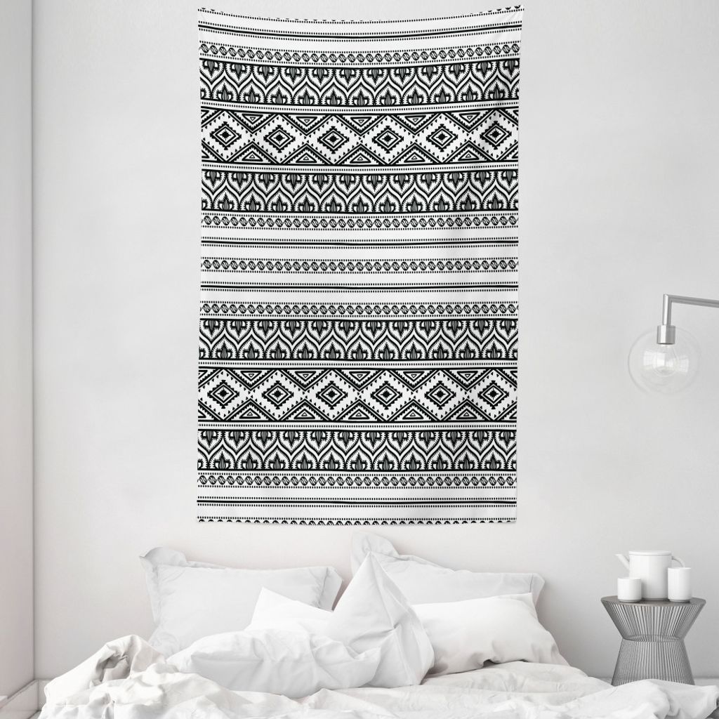 ABAKUHAUS Ethnisch Wandteppich und Tagesdecke, Oriental Tribal marokkanisch aus Weiches Mikrofaser Stoff Waschbar ohne Verblassen Digitaldruck, 140...