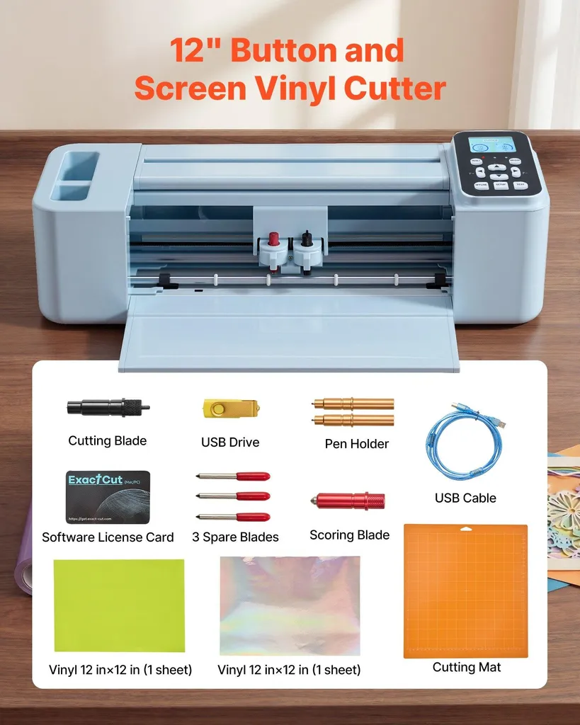 Machine de découpe de vinyle tactile compatible PC et mobile de 30 cm
