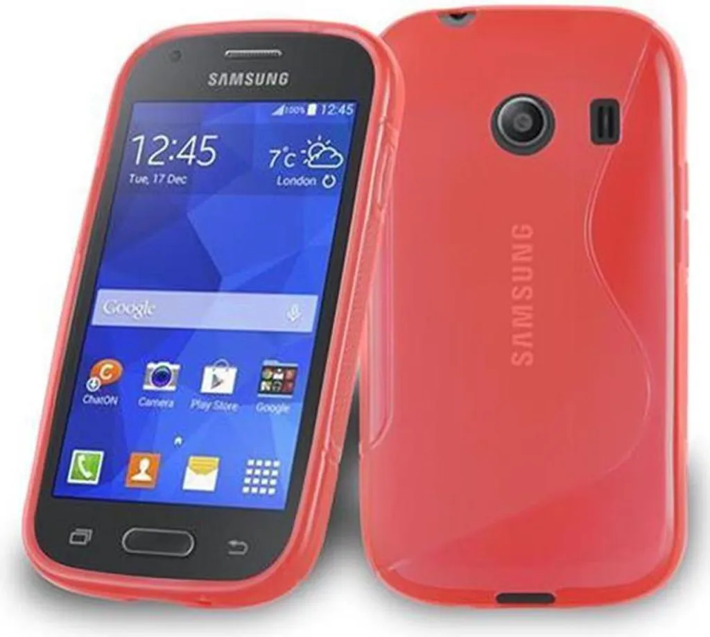 Cadorabo custodia protettiva per Samsung Galaxy ACE STYLE in rosso custodia per telefono cellulare custodia in silicone TPU