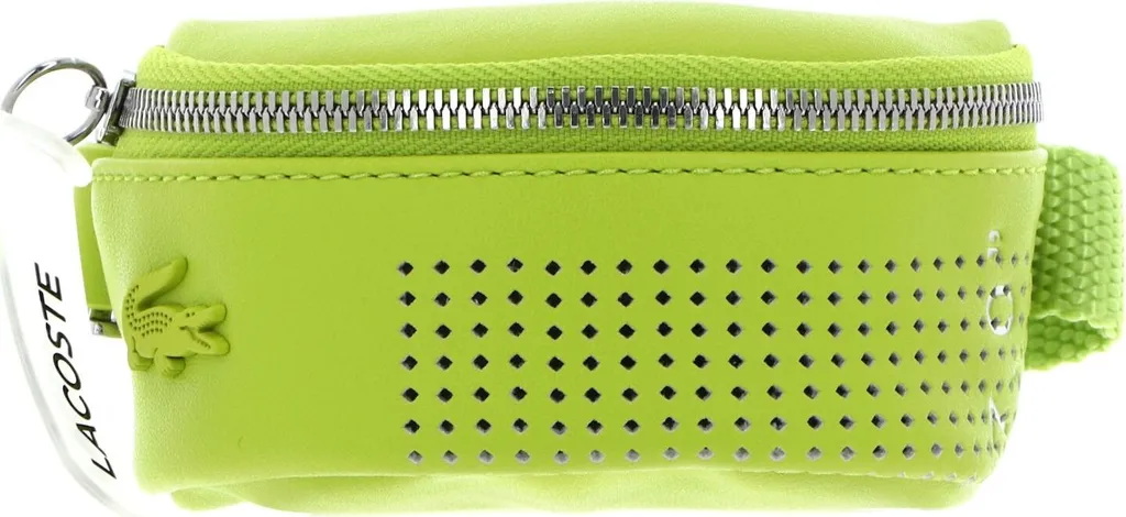 Sac d'accessoires Lacoste Bracelet Purse bicolore chique vert et blanc