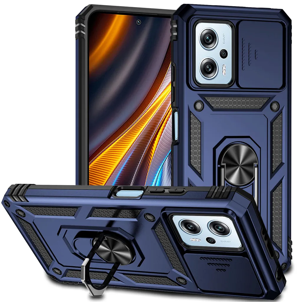 GOKEN Cover per Xiaomi Poco X4 PRO 5G + 2 Vetro