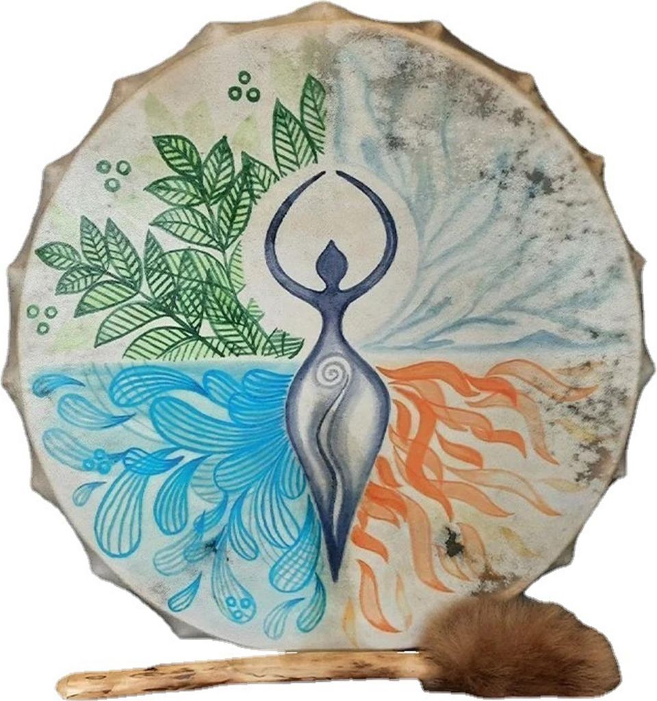 Schamanentrommel, Sibirische Meditations-Trommel, für Spirituelle Musik & Rituale