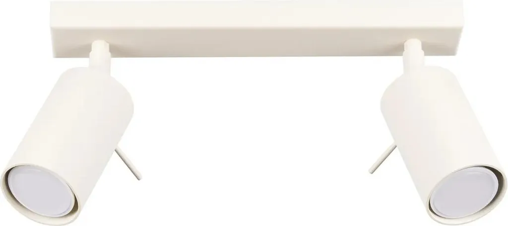 Offerta Lampada RING 2 Sollux Beige - Plafoniera Acciaio 2 Luci GU10