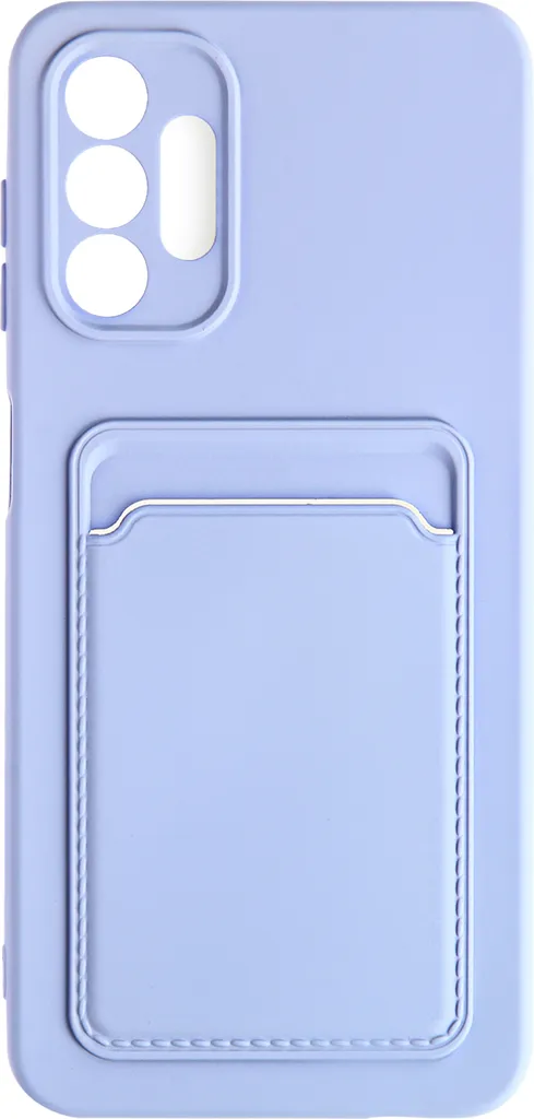Custodia Samsung Galaxy A13 / A04s Blu Lavanda in Silicone con Porta Carte