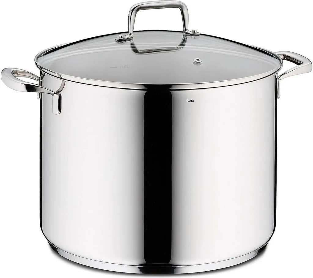 Pentola Kela Flavoria 12,2L in Acciaio Inox 18/10 per Induzione e Gas