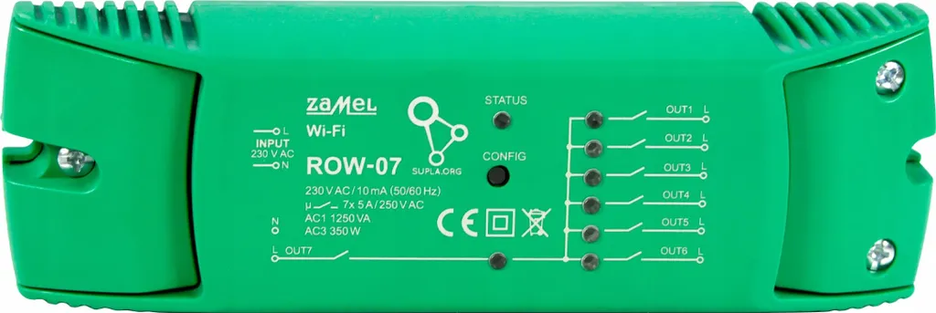 Module de Commande Wi-Fi 7 Sorties ROW-07 Zamel pour Maison Connectée - 2