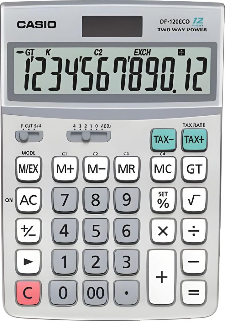 Casio DF-120ECO - Desktop - Display-Rechner - 12 Ziffern Obrázek produktu 