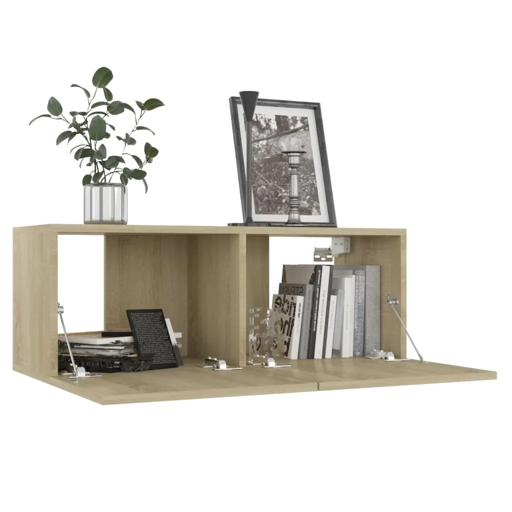 Mobile TV Rovere Sonoma 80x30x30 cm Maison Exclusive | Design Sospeso - 4