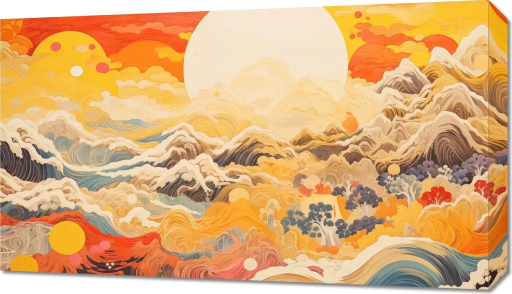Quadro 70x40 cm Poema del vento e del sole