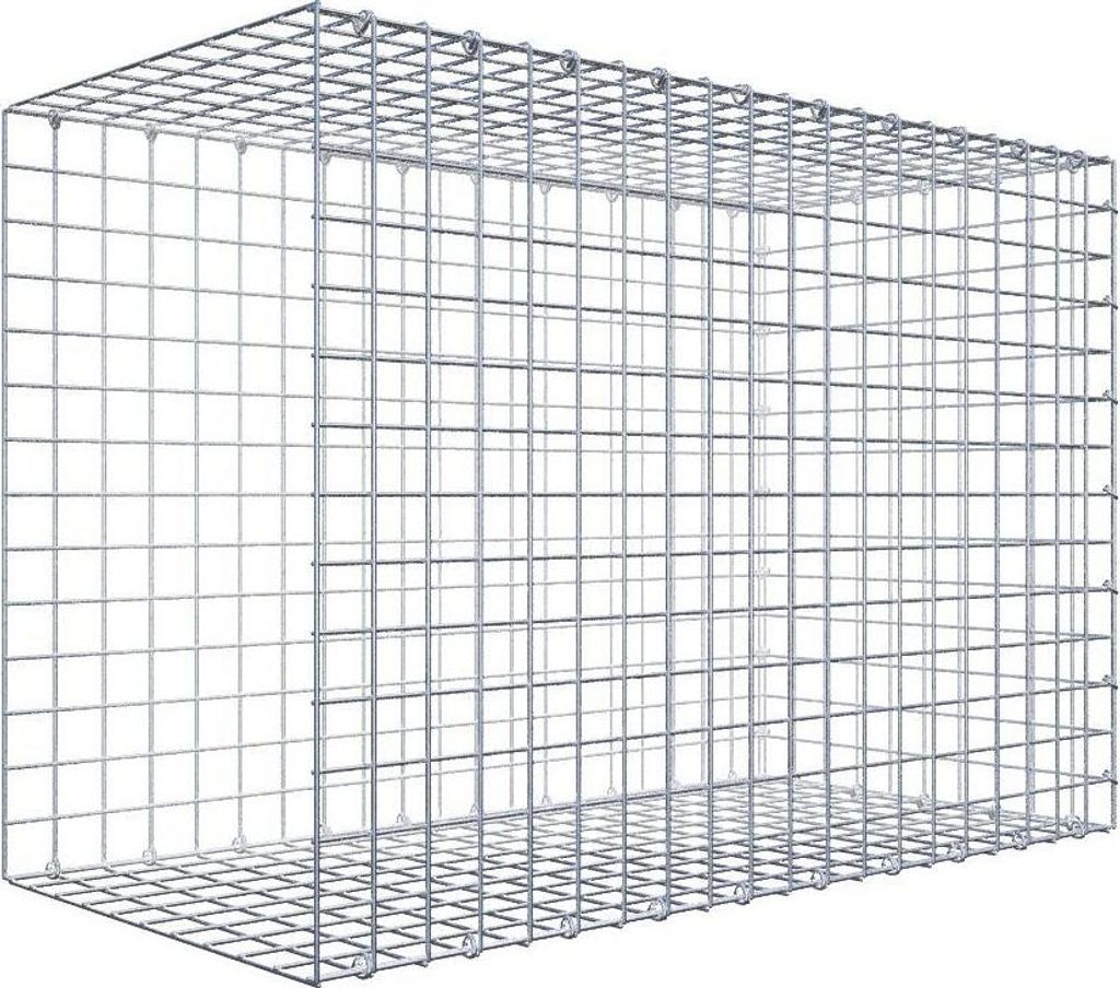 Anbaugabione Typ 2 100 cm x 70 cm x 50 cm (L x H x T), Maschenweite 5 cm x 5 cm, C-Ring