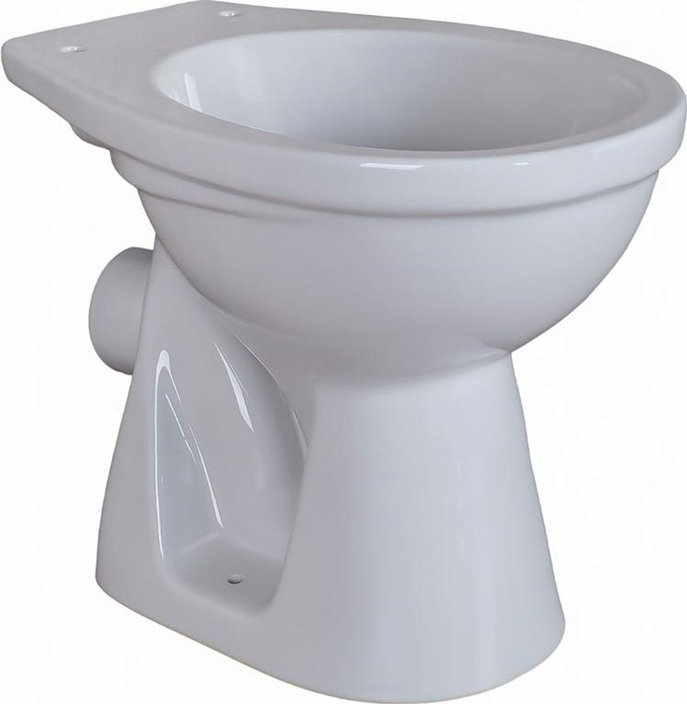 Stand-WC Tiefspüler Abgang Wand Waagerecht Toilette WC Produktbild 