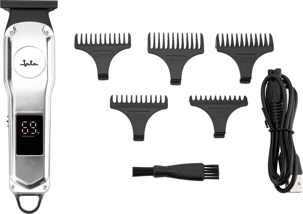 Rasoir électrique et Tondeuse JATA JBCP4200 sans fil pour Homme Noir