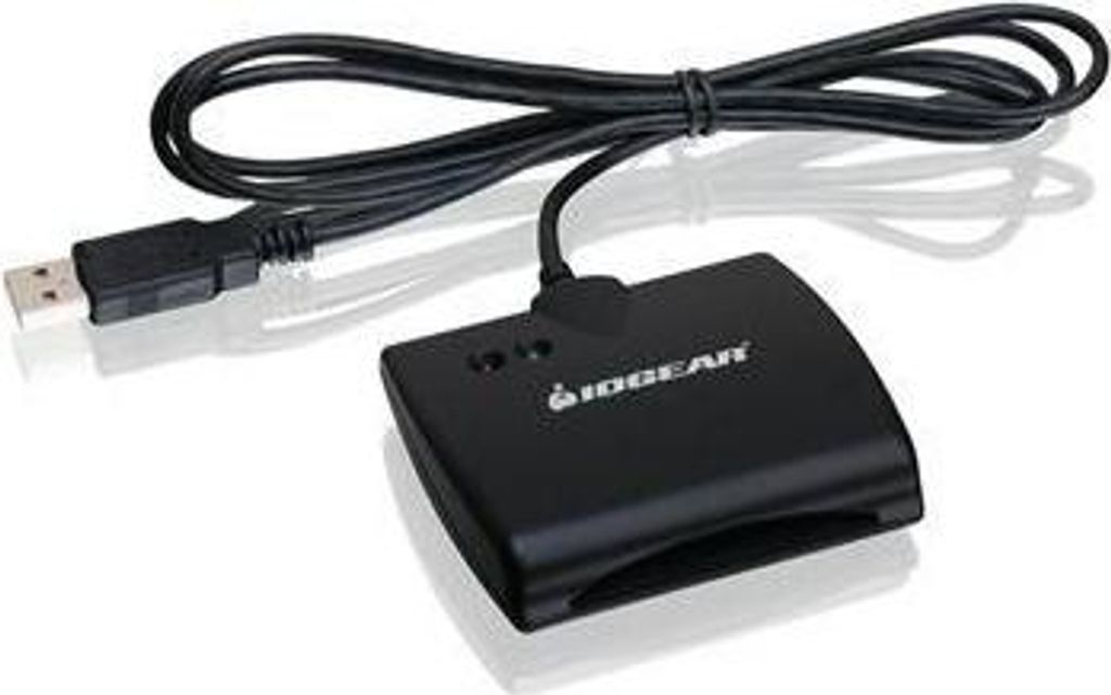 iogear GSR202, Schwarz, USB 2.0, 91 g, 1,5 m, Windows XP, Produktbild 