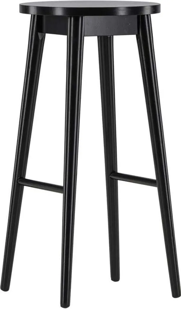Tabouret de Bar Mollosand Noir 36cm - Gain de Place pour Petit Espace Bar