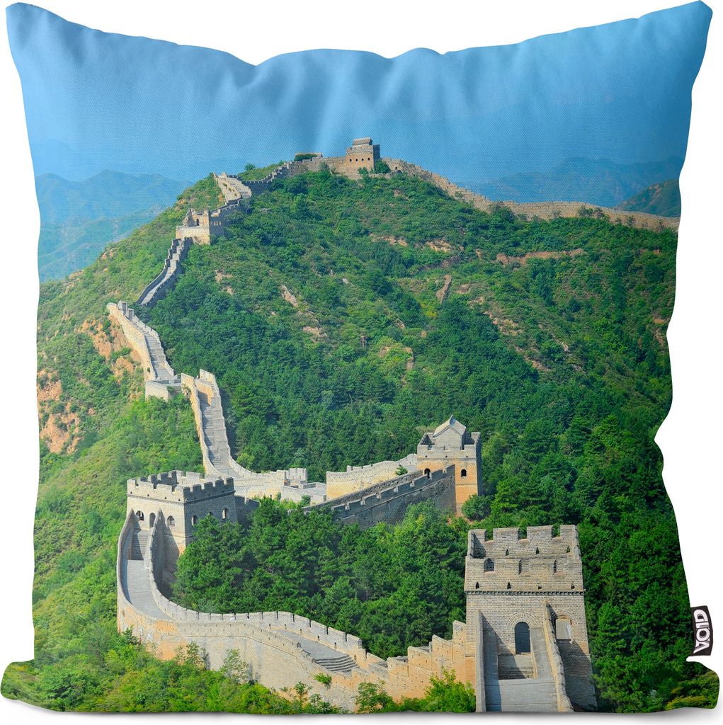 VOID Chinesische Mauer Asien China Kissenbezug Kissenhülle Polyester wasserfest Outdoor Indoor