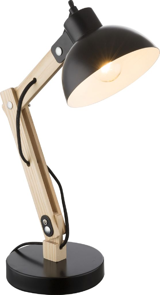 Globo Lighting Tischleuchte Holz hell hell, 1x E27