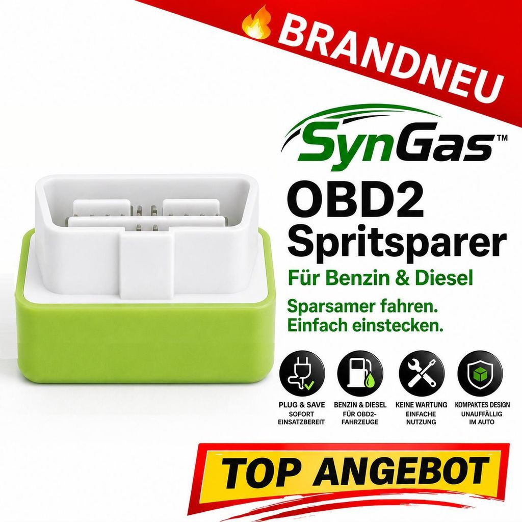 SynGas™ OBD2 Spritsparer Auto Kraftstoffspargerät Produktbild 