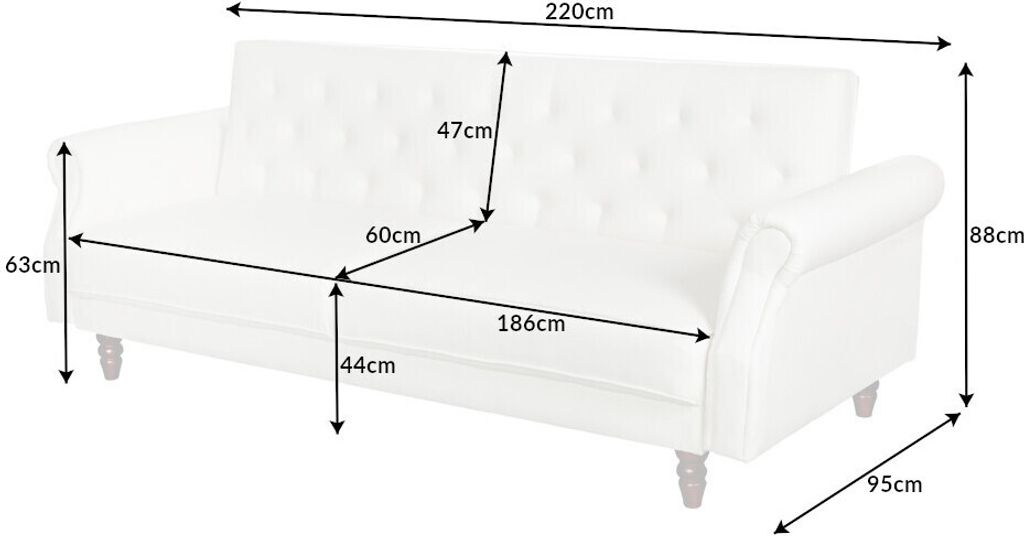 riess-ambiente Chesterfield 3er Sofa MAISON BELLE AFFAIRE Produktbild 10