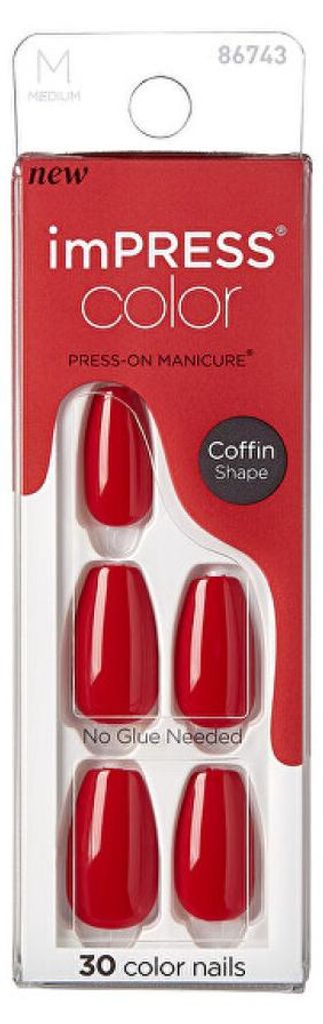 Ongles autocollants imPRESS Color MC Reddy or Not 30 pièces Image du produit 