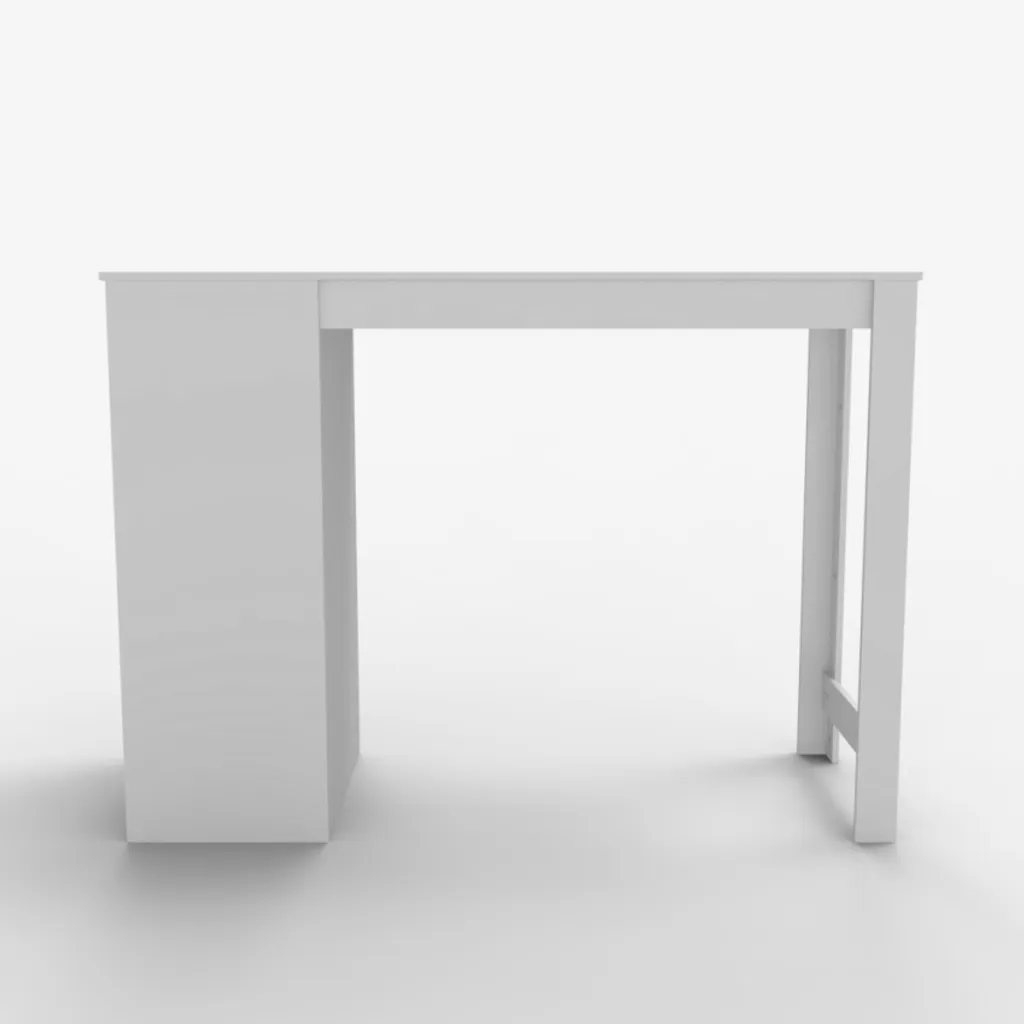 Table bar Petra 103 cm : la solution gain de place avec étagères