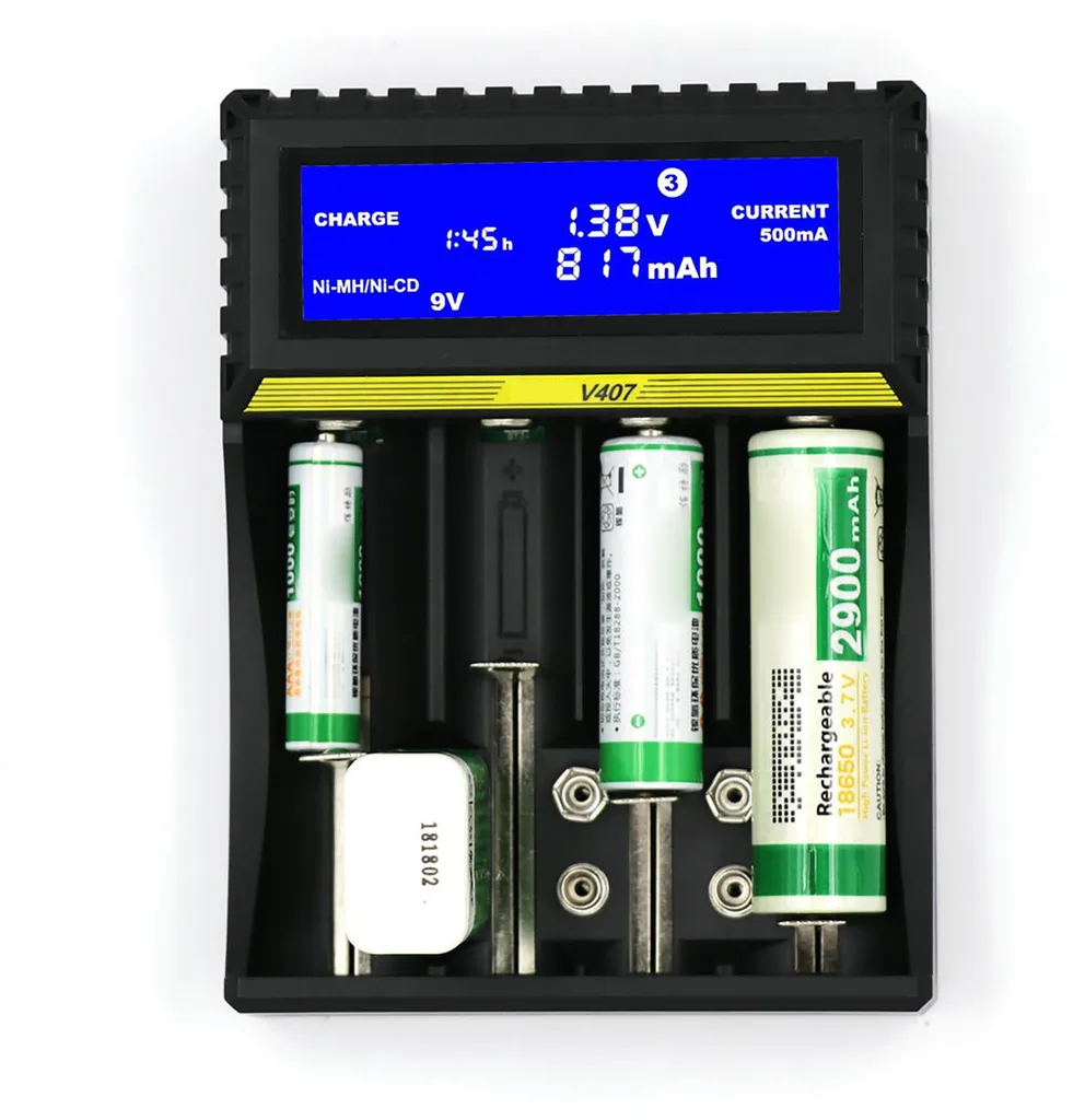 Chargeur batterie intelligent universel compatible piles rechargeables - 4
