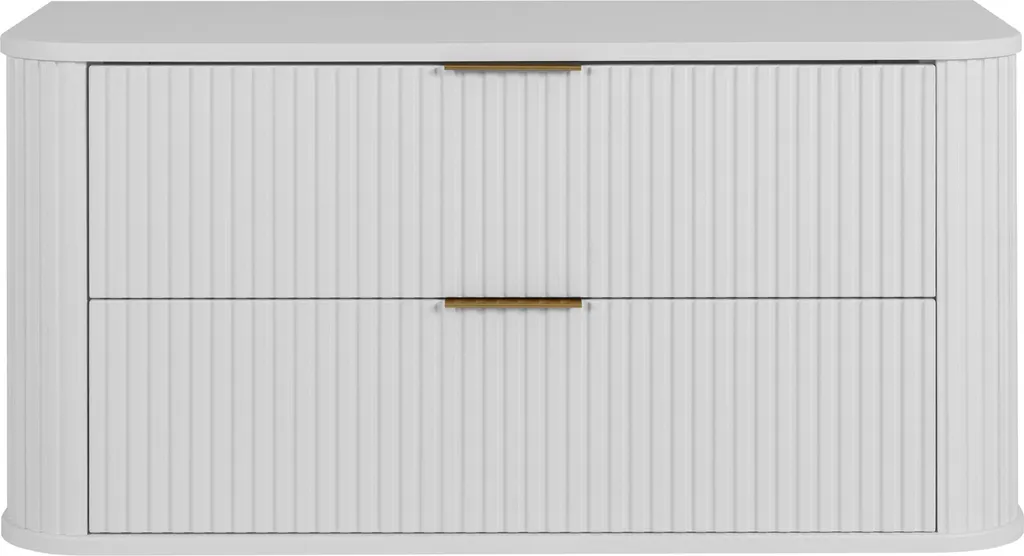 Armoire de salle de bains blanc et doré 41,5 x 100,4 x 51,7 cm design