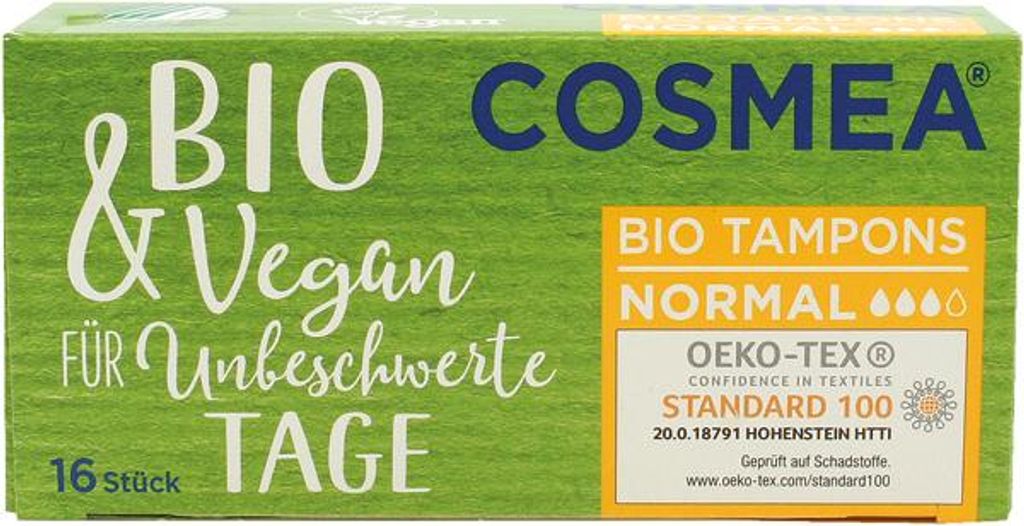 COSMEA Tampons Normal 16er Bio & Vegan Produktbild 